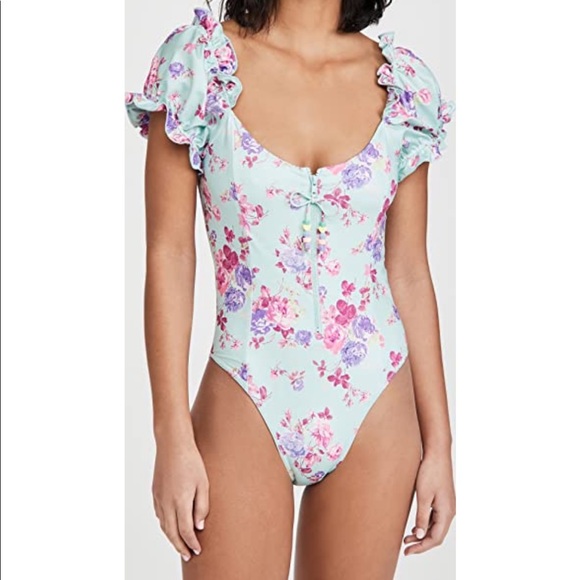 NWT LoveShackFancy One Piece Swimsuit - Picture 1 of 8
